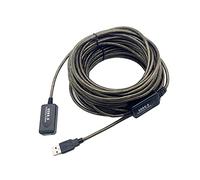 Amplificador de señal USB 2.0, extensor de tarjeta de red inalámbrico, cable de extensión USB con chip, 15 metros