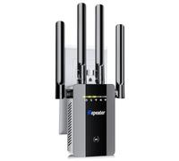 Amplificador de señal WiFi 2025, largo alcance de hasta 15 k pies cuadrados, repetidor de Internet inalámbrico, amplificador de señal para hogar, oficina, cochera, punto de acceso más rápido WiFi 10X