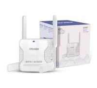 Amplificador de señal WiFi AX1500 2025 de largo alcance, cubre 13,000 pies cuadrados y más de 100 dispositivos, extensor WiFi de doble banda de 1500 Mbps de 5.8 GHz y 2.4 GHz con puerto Ethernet, sin