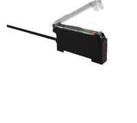 Amplificador de sensor de fibra óptica Pantalla digital e interruptor óptico de estilo económico 10-30 V CC Fibra NPN PNP de 3 cables(DN10,PNP)