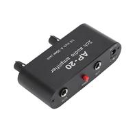 Amplificador de Sonido, 2 Canales 1/4 Pulgada 6,35 Mm CC 5-12 V Ganancia Ajuste Independiente Amplificador de Audio Estéreo Amplificador de Potencia