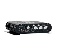 Amplificador de sonido HIFI de 2.1 canales, 20 W x 2 + 40 W, Clase D, color negro.