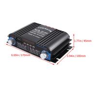 Amplificador de Sonido HiFi y Audio - Reproductor de Karaoke Bluetooth - Negro