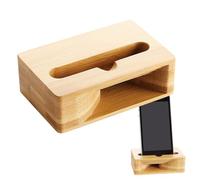 Amplificador de teléfono de madera genérico - Soporte acústico natural, altavoz pasivo sin electricidad, estación de audio ecológica | Base de escritorio de diseño para videos, música, llamadas