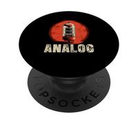 Amplificador de Tubo de vacío Analógico Vintage Retro 80s 90s Productor de música PopSockets PopGrip Adhesivo