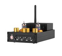 Amplificador de Tubo X1 HiFi GE5654 5.0 Receptor MM Amplificador de Fono Tocadiscos Amplificador de Potencia X-HD 160W*2