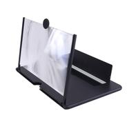 Amplificador de Vídeo para Teléfono 3D, Lupa Retro Ligera Negra | Pantalla Protección Radiación, Soporte Abs, Uso para Mayores, Diseño Estiloso, Compatible Móvil Estilo Aleatorio