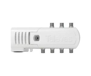 Amplificador de vivienda "F" de 6 salidas VHF/UHF - LTE700 Ready Televés