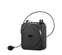 Amplificador de Voz, Altavoz inalámbrico Altavoz Profesor Enseñanza Guía turístico Compras(GAS-M90 Black)