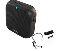 Amplificador de Voz con Microfono,Amplificador Portatil Digital Recargable 5W USB U Disk/TF para guías Maestros Profesores Artistas animadores promotores de Ventas,etc (Negro)