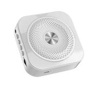 Amplificador de Voz, Guía turística Bluetooth Compatible for profesores Amplificador de voz Cinturón Cuerda Reproducción de música Manos libres(Bianco)