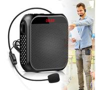 Amplificador de voz inalámbrico con micrófono, altavoz portátil recargable, bund, batería de 2200 mAh, para entrenadores y profesores