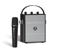 Amplificador de voz inalámbrico con micrófono de mano, micrófonos portátiles con altavoz Bluetooth para profesores y eventos, micrófono de karaoke inalámbrico para cantar, sistema PA con eco y efectos