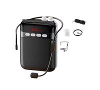 Amplificador de Voz Inalámbrico para Profesores. Batería de Larga Duración. Correa Ajustable. para Profesores, Cantantes y Formadores. Color Negro.