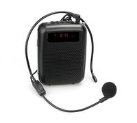 Amplificador de voz, Megáfono Amplificador De Voz Portátil Micrófono Altavoz 12W Grabación FM Reproductor Mp3 Radio FM Guía Turística Enseñanza