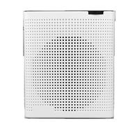 Amplificador de voz, Mini Megáfono Amplificador De Voz Con Cable, Portátil, Disco U, TF, LED, Liro, Guía Turística De Enseñanza, Promoción, Altavoz Amplificador De Micrófono(Bianco)