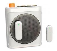 Amplificador de Voz para Profesores, Amplificador de Voz Inalámbrico con Micrófonos Duales, Sonido Portátil para Profesores y Aulas - Blanco