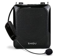 Amplificador de Voz portati Bluetooth,SHIDU 25W batería Recargable amplificadores de Voz inalambric Personal con micrófono UHF para Profesores, guías turísticos, Entrenadores Deportivos, presentadore
