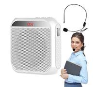 Amplificador de voz portátil, 8 W Power 2200 mAh Set, and Tour Guide Speaker, recargables Personal Micrófono Headsets | Classroom Audio Tools, for Teachers Coaches Outdoor Yoga Presentation Usage