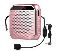 Amplificador de Voz portátil con micrófono con Cable, Sistema PA Recargable, Altavoz, micrófono Personal, Amplificador de Voz, Amplificador de Potencia, Altavoz para Profesores, medición, guía