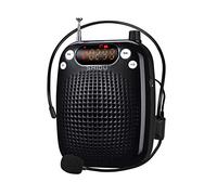 Amplificador de Voz portátil con micrófono SHIDU Sistema de PA Profesional Recargable de 10w Altavoz con micrófono con Cable Soporte Amplificador Voz para Profesores, guías turísticos,Yoga