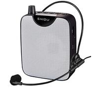 Amplificador de Voz Portatil Shidu (10W) Amplificar la Voz con micrófono 15W batería Recargable Amplificadores Voz micrófonos para Profesores,guías turísticos, Entrenadores Deportivos, presentadore