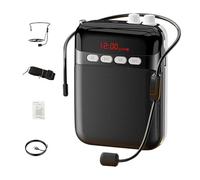 Amplificador de voz recargable - unidad de micrófono inalámbrico, altavoz portátil compacto, potenciador de sonido duradero | Amplificador 'profesor para educación, coaching en