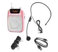 Amplificador de voz S358 con micrófono recargable de 2500 mAh y para profesores, guías de aula