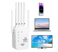 Amplificador De WiFi - Amplificador Seguro De Alta Velocidad - Extensor WiFi Y De Señal | para Casa Oficina Interior Sala Viaje Autocaravana Coche