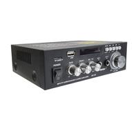 Amplificador digital HiFi AV-20 de 2 canales con sonido envolvente Bluetooth 2.0, altavoz para cine en casa o coche, karaoke, enchufe europeo.
