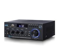 Amplificador digital para sistema de audio doméstico, conectividad Bluetooth 5.0, amplificador de potencia estéreo HiFi de 2.0 canales, RMS 40W x2