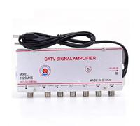 Amplificador Divisor de TV por Cable de 20 DB, Amplificador de Señal de Antena de TV Digital para Equipos de TV Domésticos de 45 MHz A 860 MHz, 1