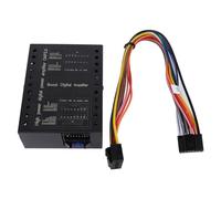 Amplificador DSP para coche DC12V, caja amplificadora de potencia AB de clase estable de 2/4 Ohm, alta estabilidad, negro mate para sistemas de sonido de coche