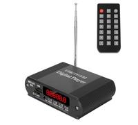 Amplificador estéreo con receptor de audio Bluetooth 5.0, 2 canales 40 W x 2 Receptor de alimentación Radio FM Reproductor digital MP3 Pantalla digital LED Reproducción USB para (reproductor