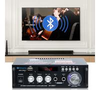 Amplificador estéreo HiFi compacto para audio doméstico, conexión inalámbrica de alta fidelidad que garantiza una transmisión de música sin