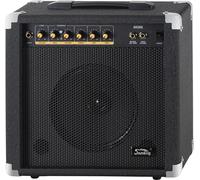 Amplificador Guitarra Soundking AK20-G 60W, Ecualizador 3 Bandas, Altavoz 8", 2 Canales, Salida Auriculares y Altavoz, Ideal Principiantes, Esquinas Protectores Extra Resistentes.