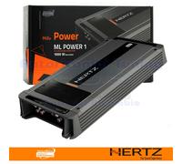 Amplificador Hertz Mil ML Power 1 Clase D Mono 1X1000W RMS Para Sub 1 Canal