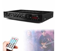 Amplificador Hi-Fi De 5.1 Canales Con Indicador LED, Interfaz USB, Subwoofer, Compatible Con Radio FM/AM, Ajuste De Volumen, Ideal Para TV, Altavoces Y Karaoke. Color Negro.,Black