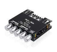Amplificador Hifi Bluetooth ZK-MT21 2.1 Canales Mini Amplificador de Audio Estéreo 50W x 2 +100W Clase D Digital Power Ampfilier Receptor con entrada BT AUX, DC 12-24V para altavoz pasivo