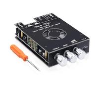 Amplificador HiFi con Bluetooth ZK-1602T Mini amplificador de audio estéreo de 2.0 canales, 160 W + 160 W, estéreo, miniamplificador, chip TDA7498E con TB, USB, AUX, CC 15-36 V para altavoces