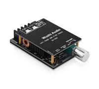 Amplificador HiFi con placa de amplificación de audio Bluetooth 5.0, ZK-1002 2.0 canales 100W x 2 mini amplificador de potencia estéreo para altavoces domésticos, entradas BT y AUX, DC 5-27V.