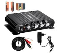 Amplificador HiFi estéreo 2.1 CH Hi-Fi ST-838 RMS 20 W x 2 + 40 W Mini Digital Amplificador con salida de subwoofer, clase D HiFi Audio Amplificador con entrada AUX para casa y coche