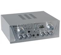 Amplificador Karaoke (FM/SD/USB/MP3) 2x 50W RMS Gris - Skytronic