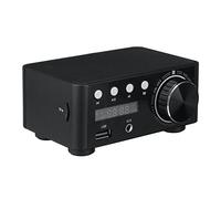 Amplificador, MINI AUDIO HIFI BLUETOOTH 5.0 Clase de energía D amplificador TPA3116 Digital AMP 50W * 2 AUDIO DE AUDIO DE AUDIO MARINO USB/AUX IN(Nero)