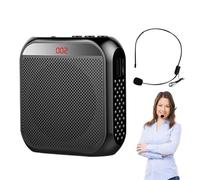 Amplificador - Mini auriculares con cable | Amplificador de voz para profesor, altavoz de guía turístico con batería recargable de 2200 mAh, auriculares de micrófono con cable, amplificadores