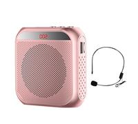 Amplificador - Mini auriculares con micrófono con cable | Amplificador de voz para profesores, altavoz de guía turística con batería recargable de 2200 mAh, micrófono con cable, amplificadores
