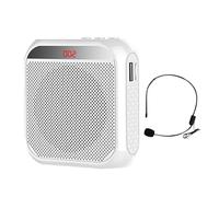 Amplificador personal de voz recargable, potente de sonido, megáfono de audio con tocado, altavoz portátil de guía turística para presentación, clip de instructor de yoga, al aire