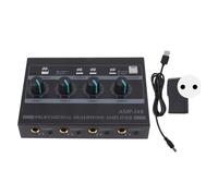 Amplificador portátil de auriculares estéreo, divisor multicanal con controles de nivel individuales, diseño ultracompacto, admite hasta cuatro