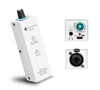 Amplificador portátil de monitor intraural, amplificador de auriculares con entrada XLR y TRS de 3.5 mm, calidad de sonido mejorada, clip de cinturón duradero, amplificador de auriculares de guitarra