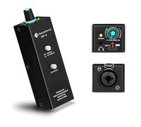 Amplificador portátil de monitor intraural, amplificador de auriculares con entrada XLR y TRS de 3.5 mm, calidad de sonido mejorada, clip de cinturón duradero, amplificador de auriculares de guitarra